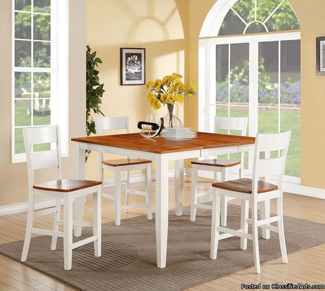 Spice and Buttermilk Dining Sets-No Credit Needed Financing, 2