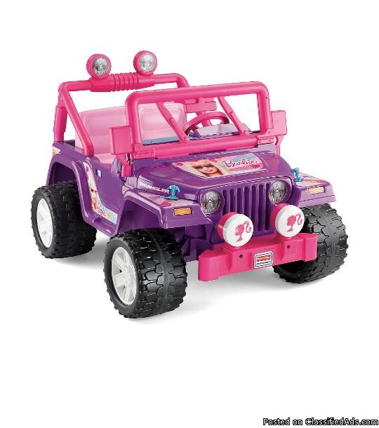 Barbie power wheels jeep, 0