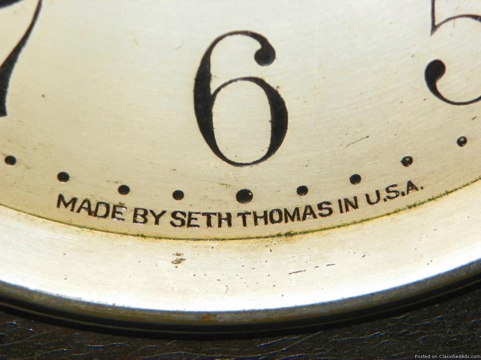 Seth Thomas Table/Antique Wind-Up Clock, 2