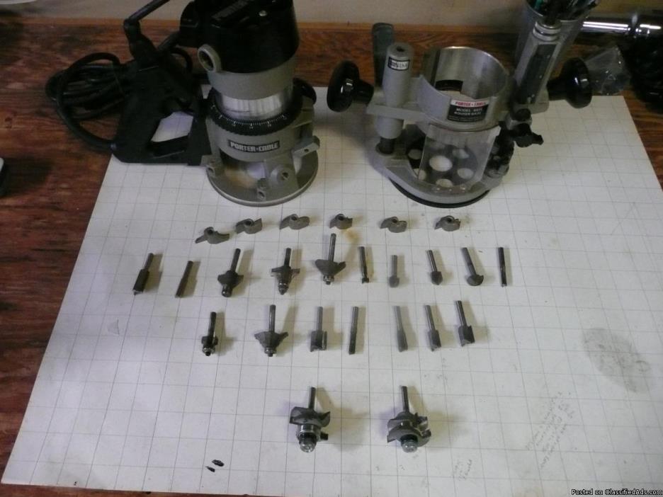 Porter Cable Plung Router and bits