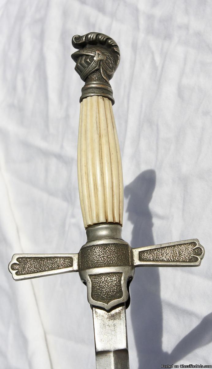 Antique Knights Templar Fraternal Dress Sword, 1
