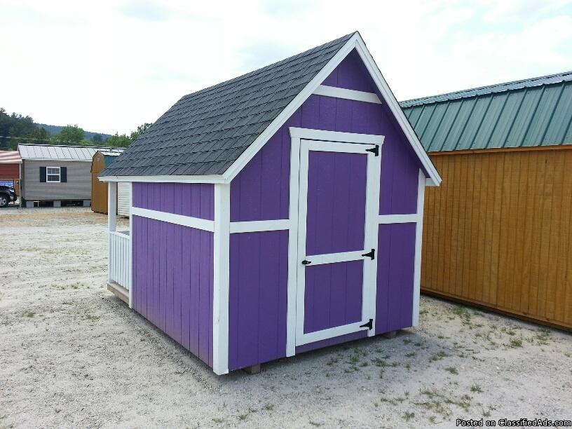 8x12 CLUBHOUSE PAINTED $109.00 RENT TO OWN 36 MONTHS, 2