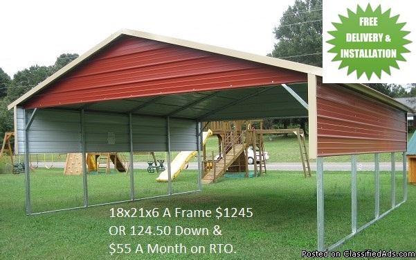 Steel Buildings, Carports, and Garages, 0