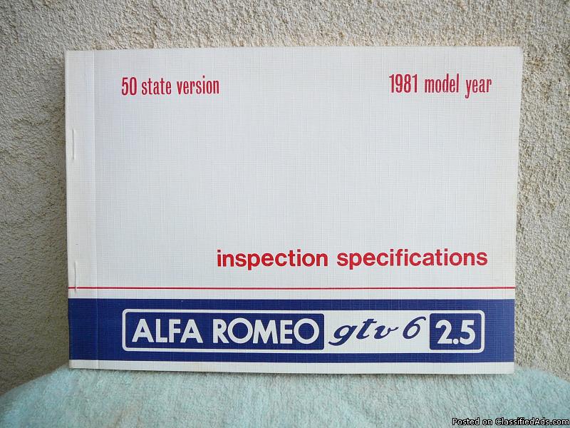 ALFA ROMEO Owner’s Manuals (1985,1986), 3