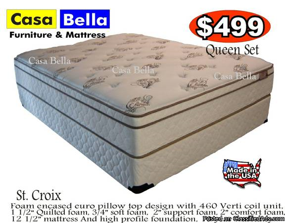 Mattress Sale! Queen Pillow Top Matress Set, 0