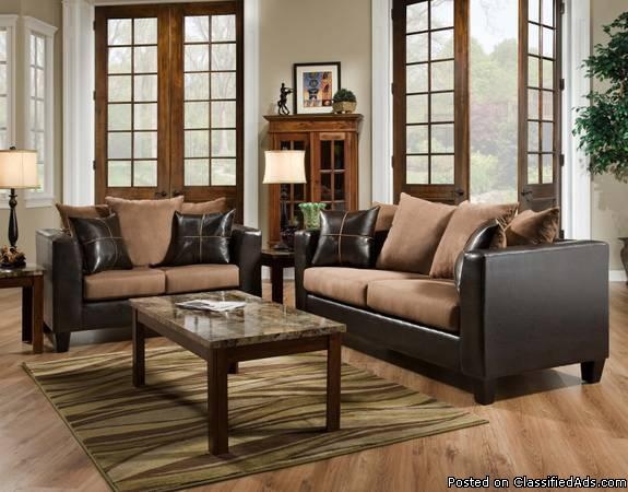 Pillow Back Sofa and Loveseat or Sectional, 1