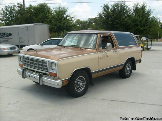 1985 Dodge Ramcharger Cars for sale