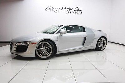 2009 Audi R8 Base Coupe 2-Door 2009 audi r 8 4.2 l coupe 6 speed manual 124 k msrp navigation ice metallic paint