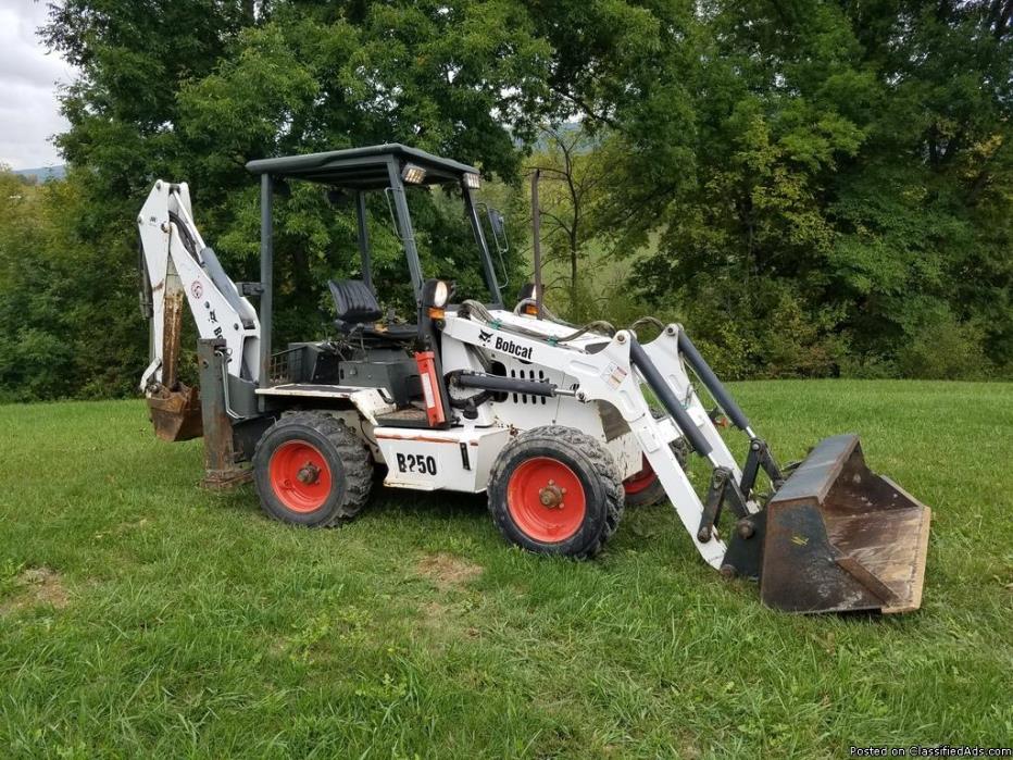 2005 Bobcat B250 Mini Compact Loader Backhoe Excavator Hydraulic Plumbed Tractor