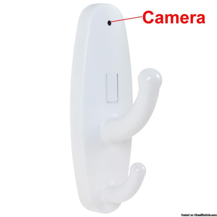 Clothes Hook Motion Detection Spy Camera, 1