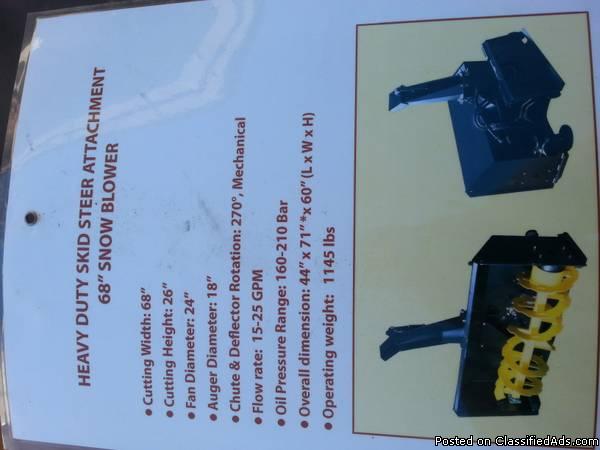 Heavy duty skid steer attachment 68