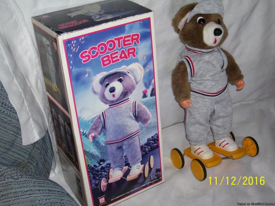 Husky Sledge & Scooter Bear Figures For Sale, 1