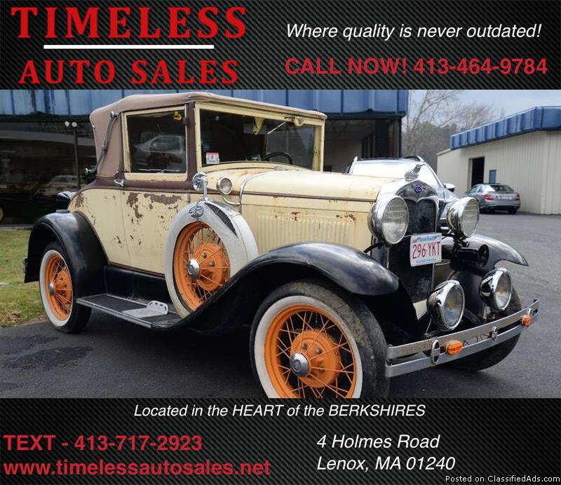 1930 Ford Model A Cabriolet with Rumble Seat! GREAT CLASSIC!