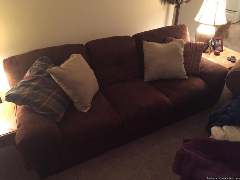 Over stuffed chair/ottoman & Couch for sale!