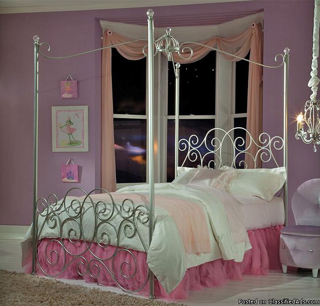 Princess Canopy Bed-No Credit Needed Financing, 0