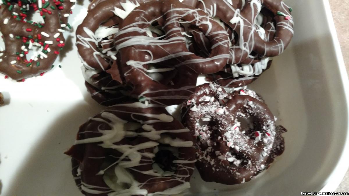 Chocolate covered pretzels, 3