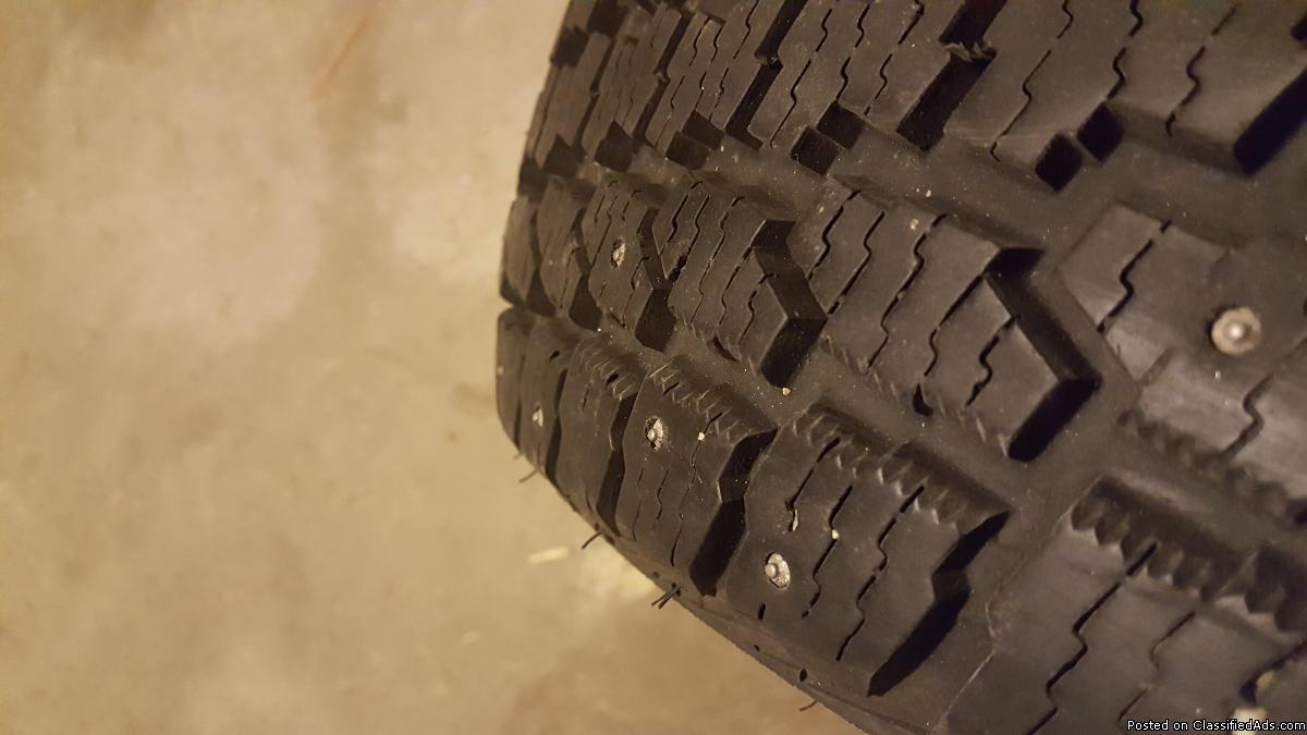 215 70 15 studded snow tires, 1