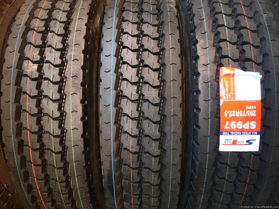 Commercial Truck Tires 295/75R22.5  11R22.5  11R24.5, 4