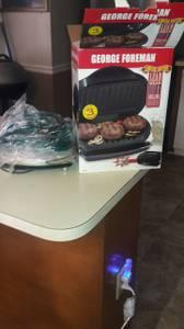 New Green George Foreman Grill/ New Hot Plates & OLD/QUESADILLA MAKER $50 for..., 0