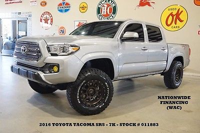 2016 Toyota Tacoma  16 TACOMA DOUBLE CAB SR5 4X2,LIFTED,BACK-UP CAM,17IN SCS WHLS,7K,WE FINANCE!!