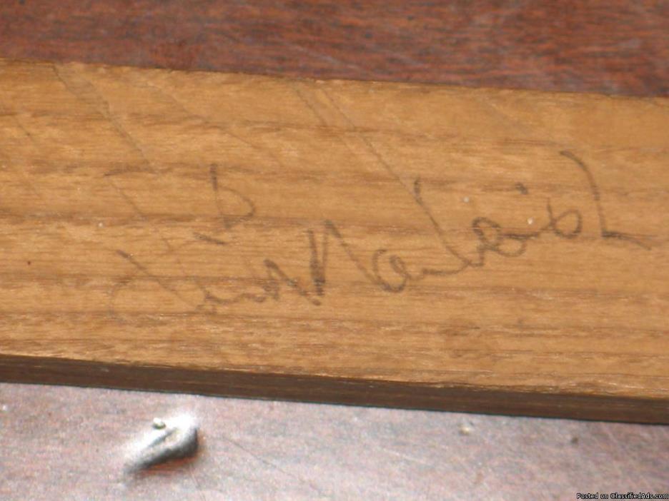 Rick Macleish's autograph-2x on hockey stick, 1