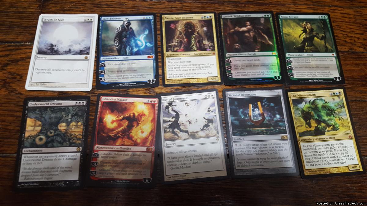 20 Rare magic cards, like new condition, various values