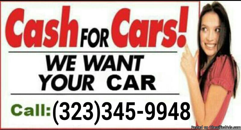 CASH FOR CARS, CASH FOR JUNK CARS
