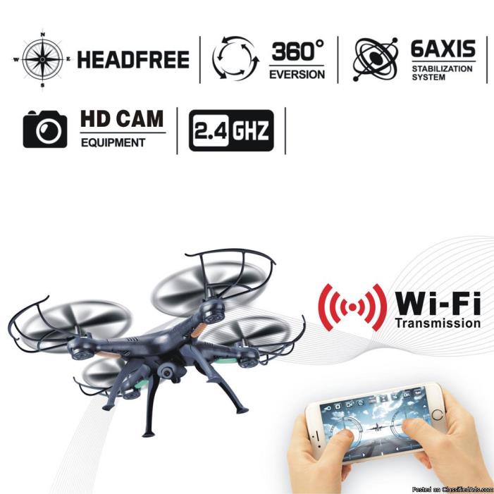 New RC Quadcopter Kit with WIFI HD Camera, 4