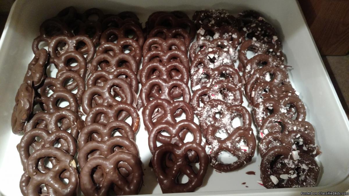 Chocolate covered pretzels, 2