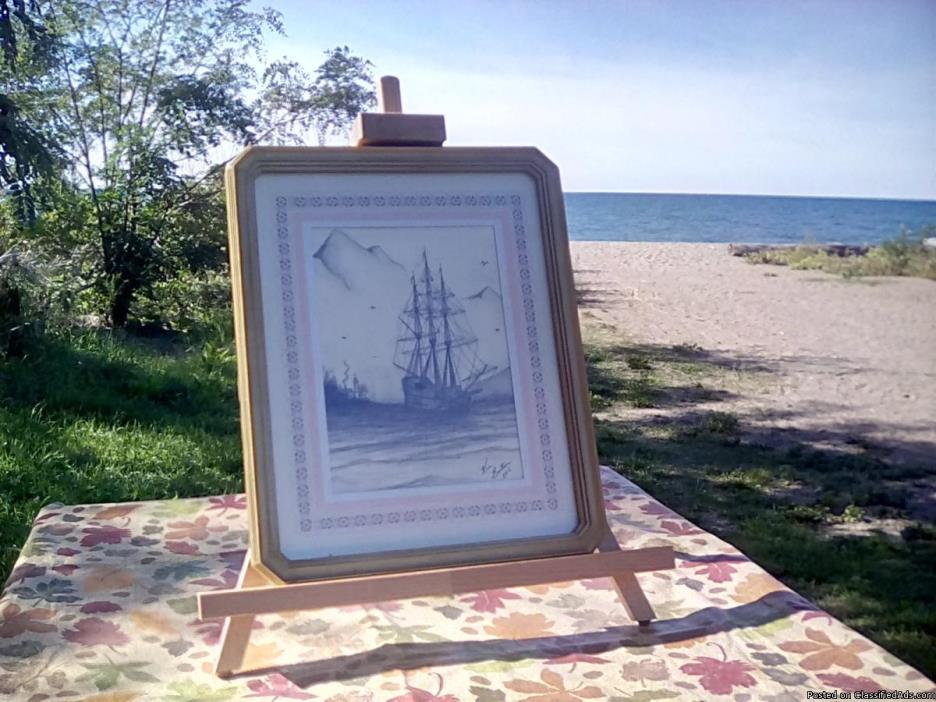 Tall Ship sketch by Ken Barton