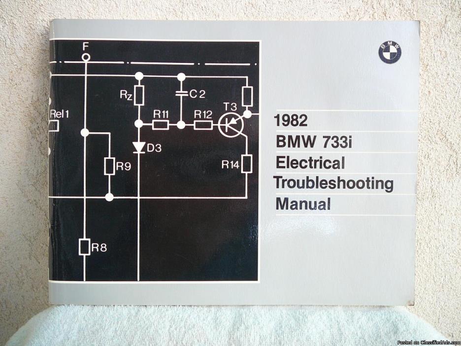 1982  BMW 733i   Electrical Troubleshooting  Manual