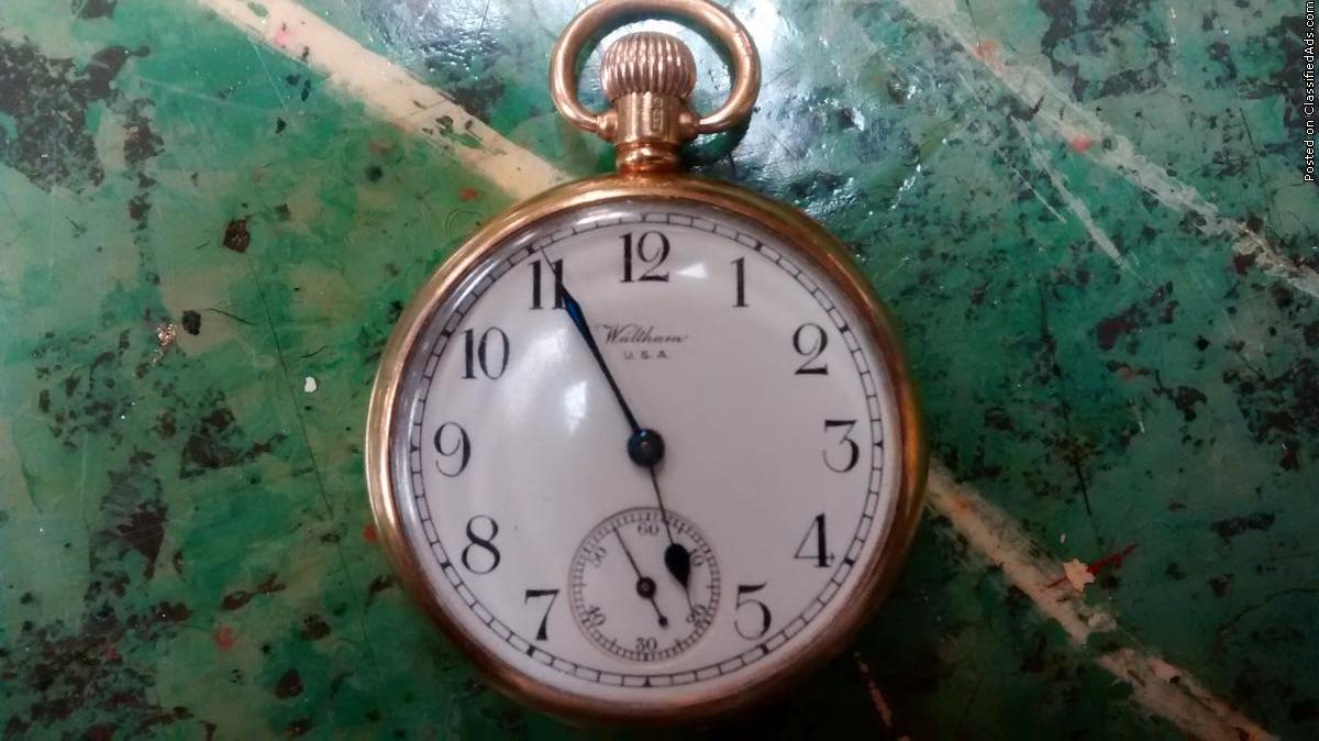 WALTHAM POCKET WATCH 9K