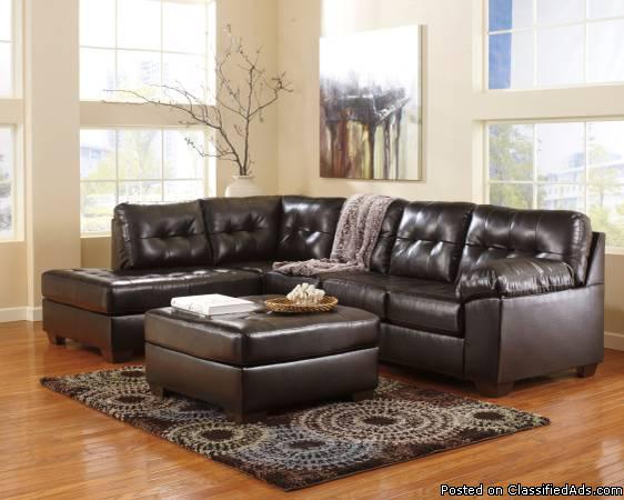 Bonded Leather Sofa Set, 3