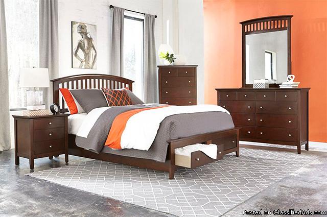 Bourbon Style Bedroom Set-No Credit Needed Financing, 0