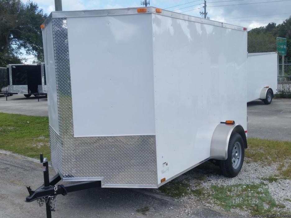 Trailer  6 ' x10 White Exterior NEW for SALE!