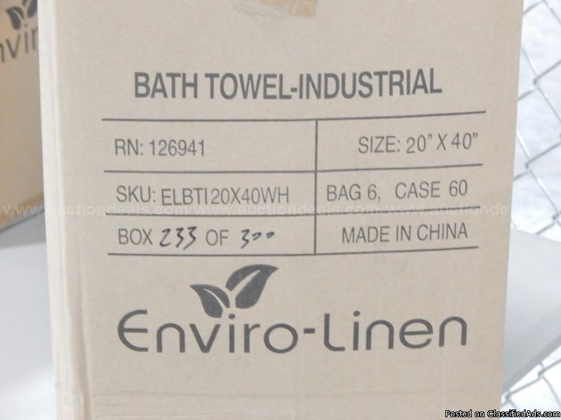 Lot of 240 Brand New Enviro-Linen Spa/Bath Industrial Towels, 3