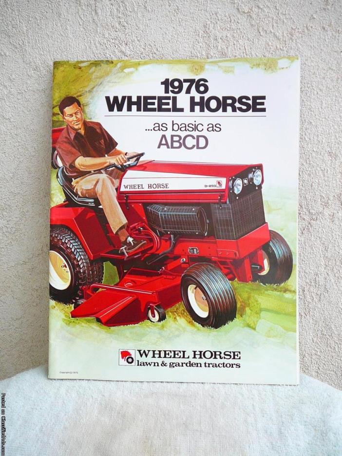 Classic  WHEELHORSE  Garden Tractor  D-250  Repair Manual, 0