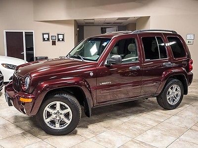 2004 Jeep Liberty Limited Sport Utility 4-Door 2004 Jeep Liberty Limited 4X4 SUV 17 Chrome Wheels Power Sunroof Tow Hitch
