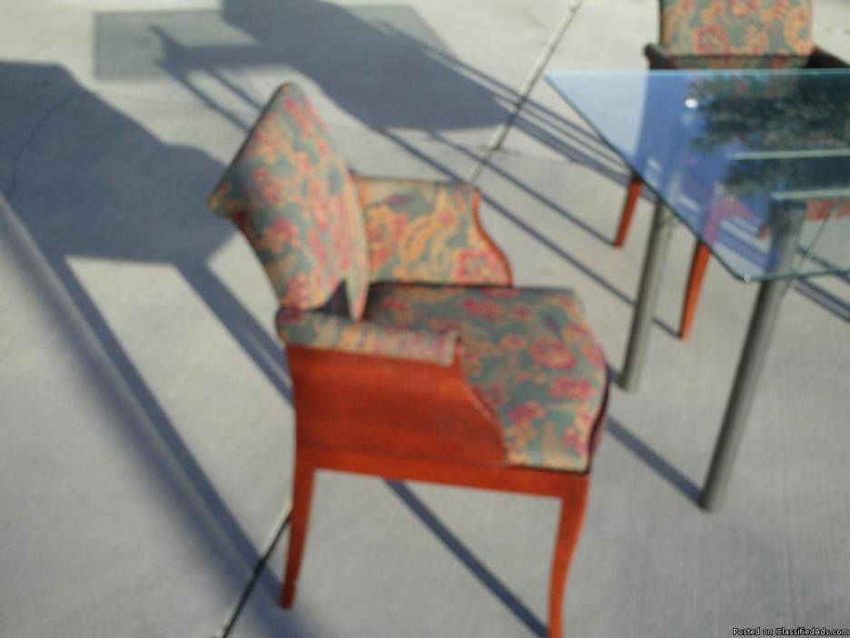 Red mohogany arm chairs/ free yable