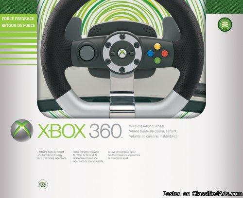 X Box 360 Wireless Racing wheel w/ pedals