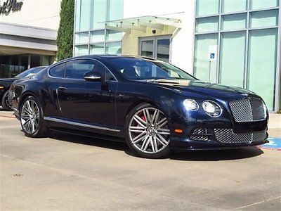 2015 Bentley Continental GT Speed  2015 Coupe Used Twin Turbo Premium Unleaded W-12 6.0 L/366 Automatic AWD Blue