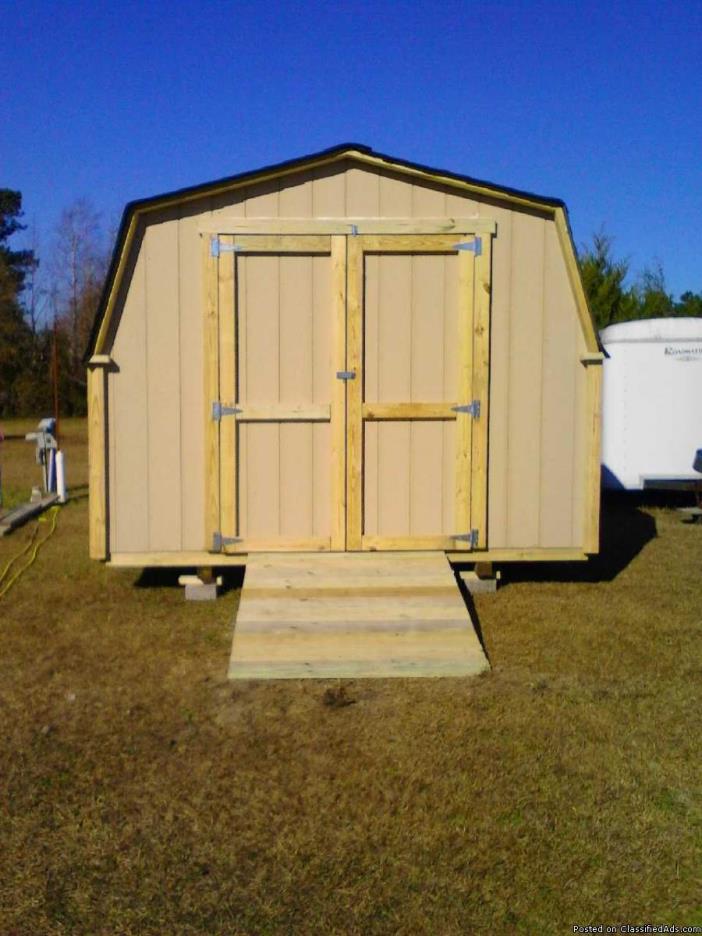 sheds 10x12 buildings built on your lot no money down