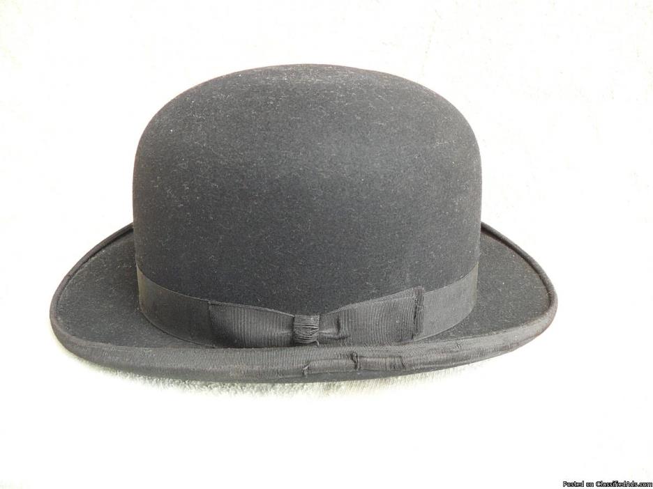 Vintage  DERBY  Bowler Hat  ( 7 ½ ), 4