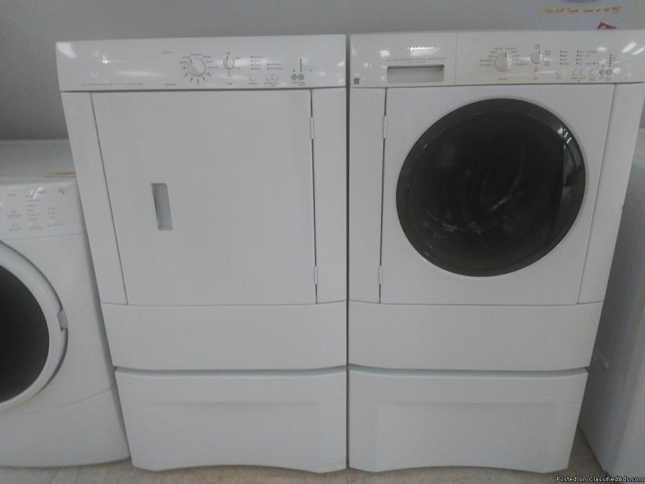 Frigidaire Washer n Dryer on Pedastal, 1