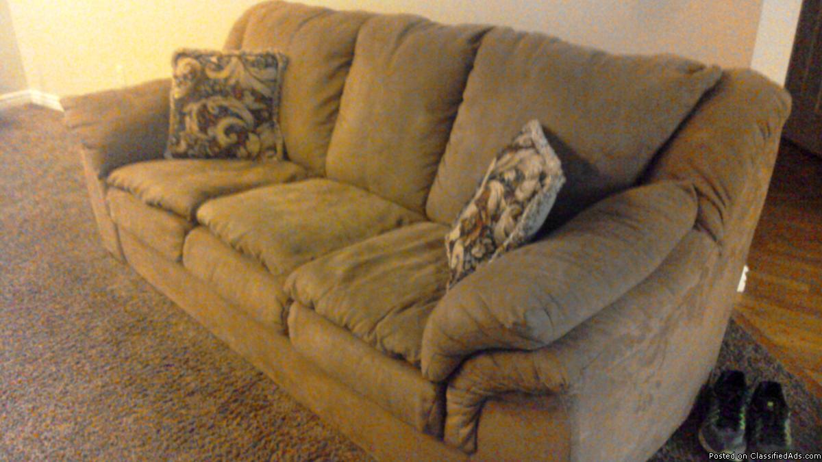 Couch and love seat, 1