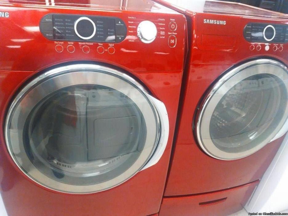 Samsung VRT Washer Dryer with steam (RED)