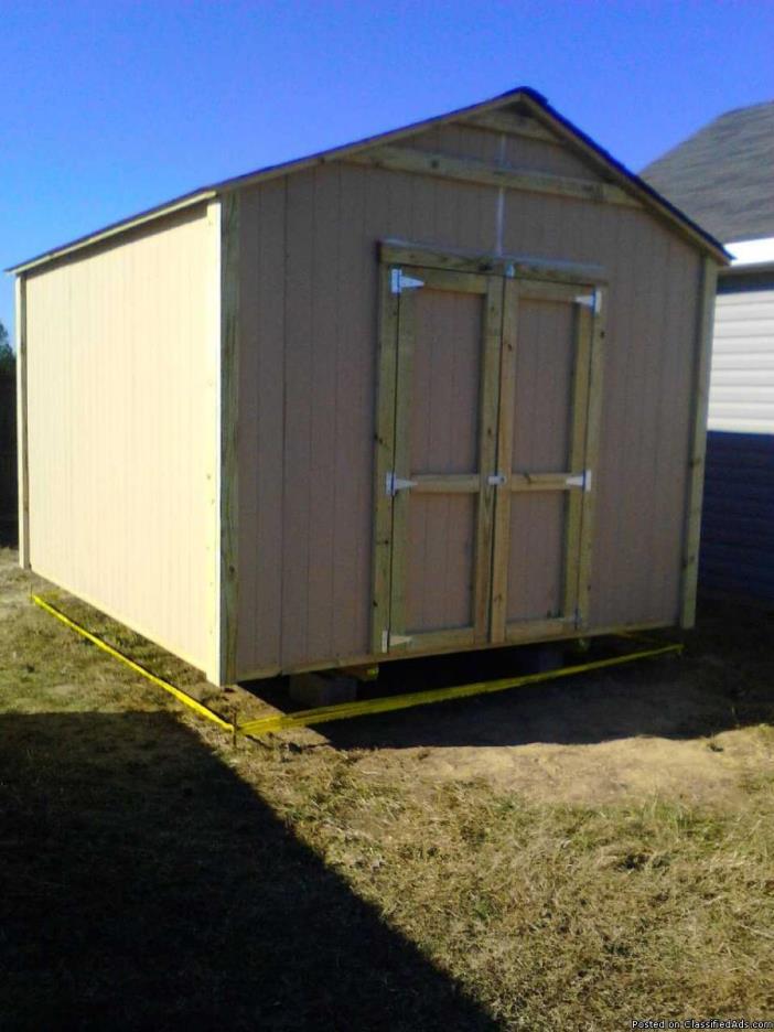 sheds 10x12 buildings built on your lot no money down, 3