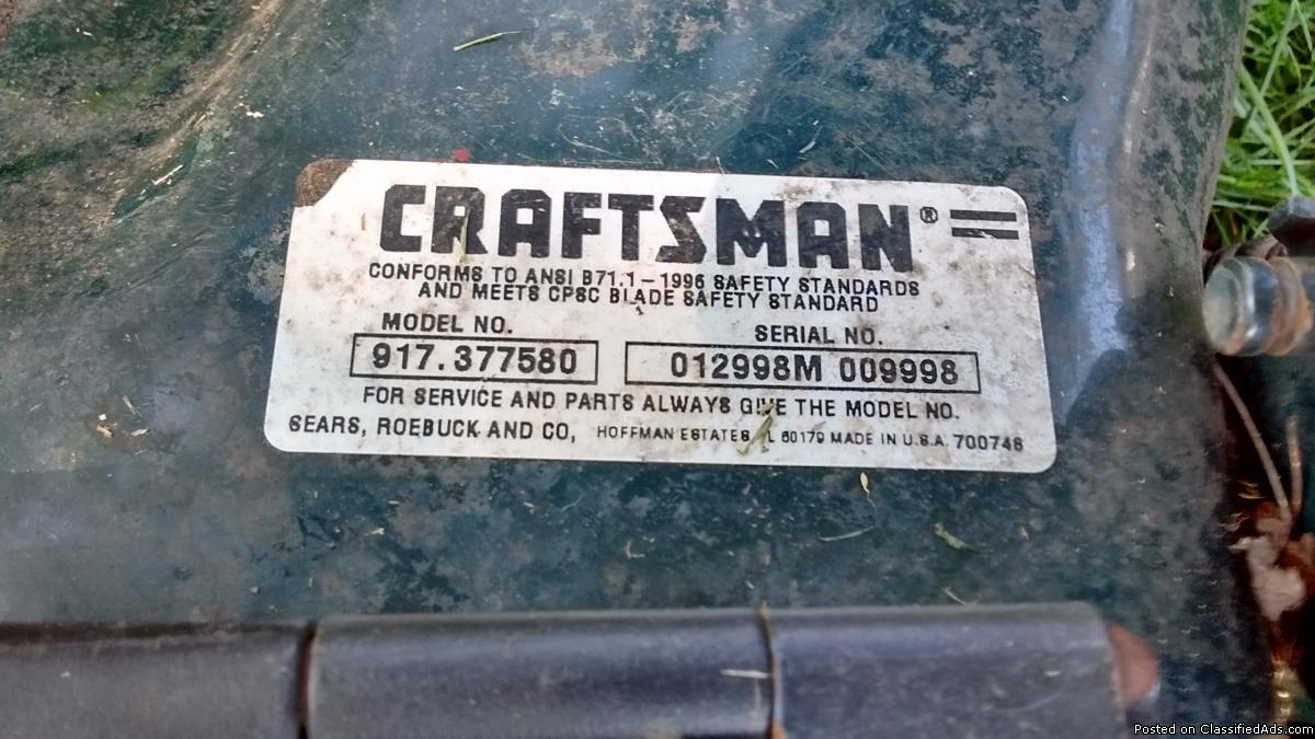 Craftsman 917.377580 Pushmower Deck, 4