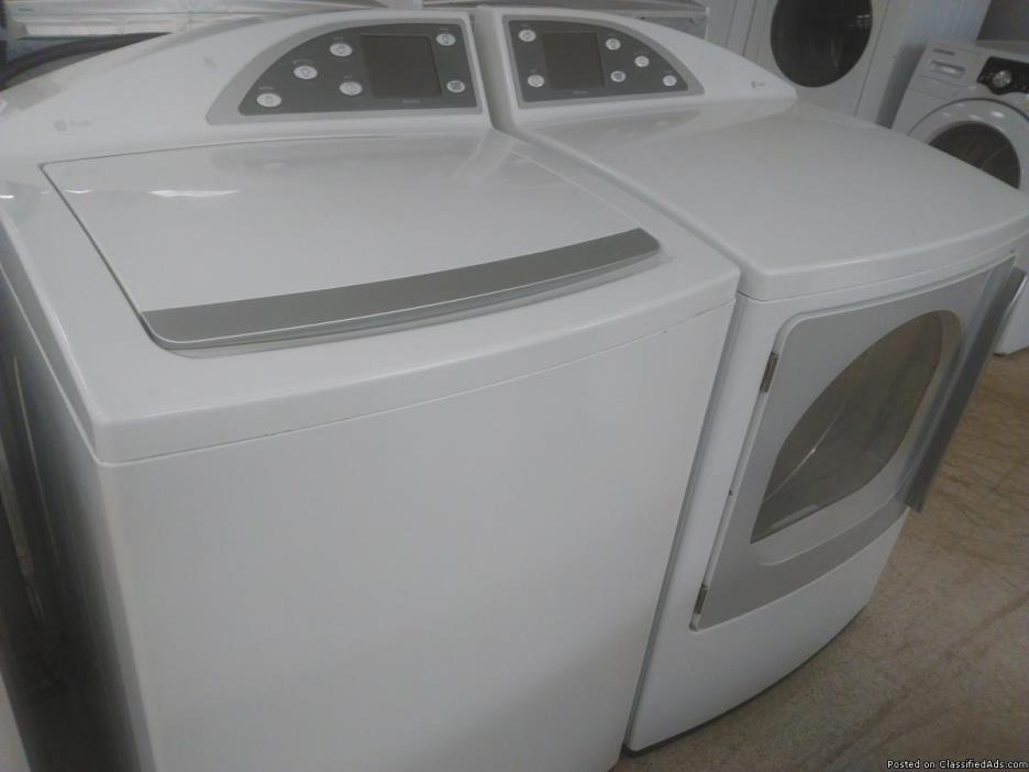 GE Profile Washer Dryer Set, 1