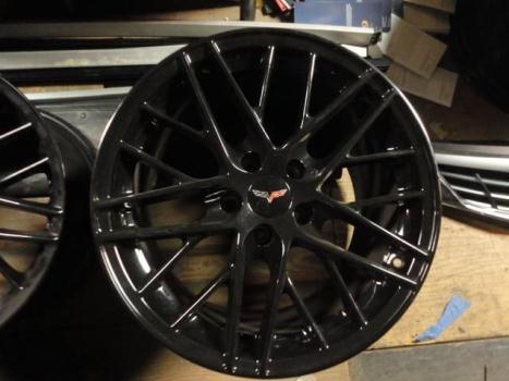 C6 Corvette ZR1 black wheels, 1